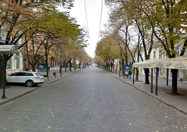 Deribasovskaya Street by Google Map