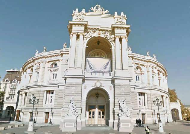 Odessa Opera House by Google Street View